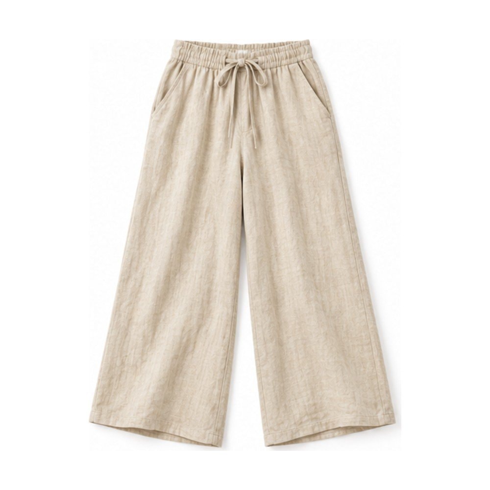 Drawstring Wide-Leg Trousers