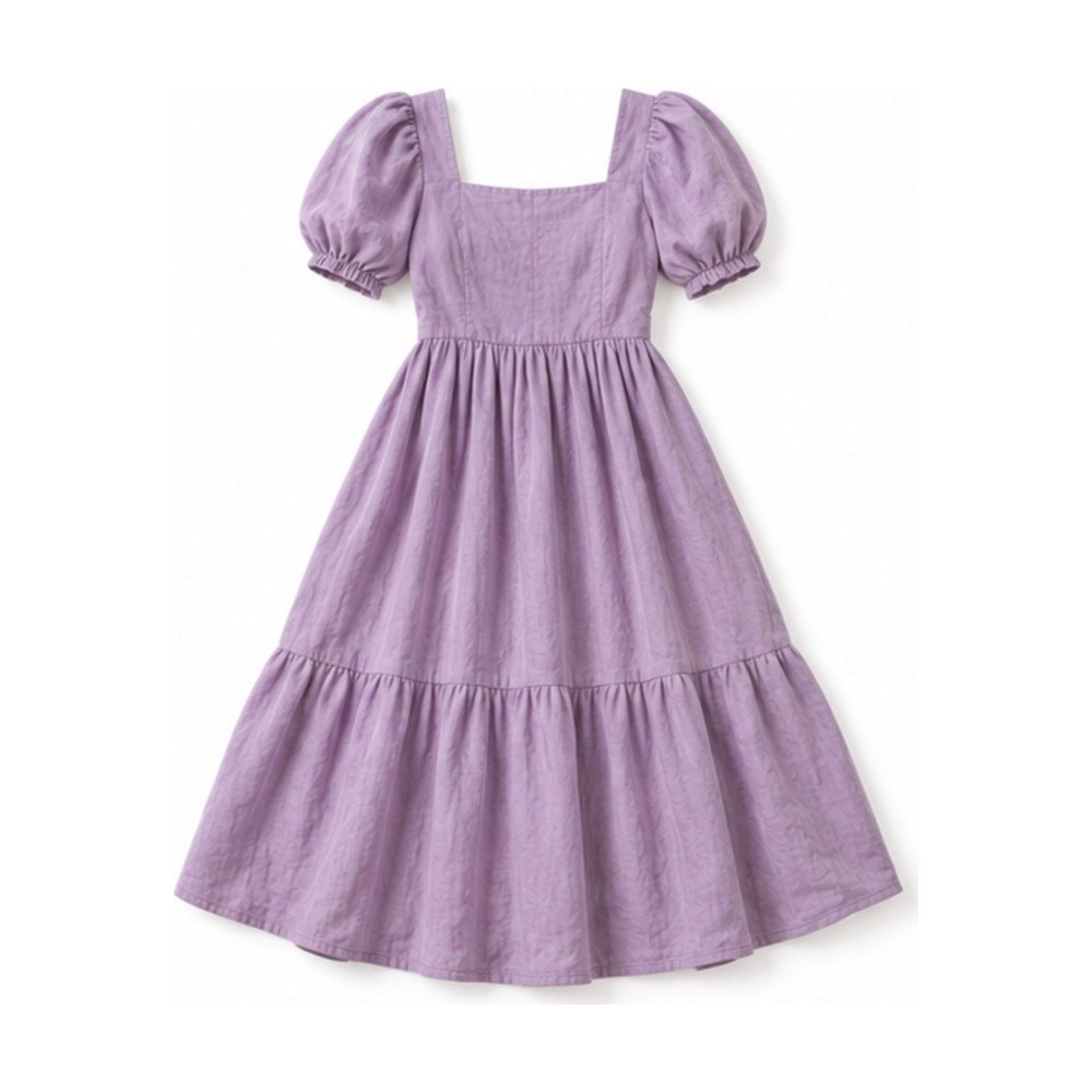 Square Neck Tie-Back Dress